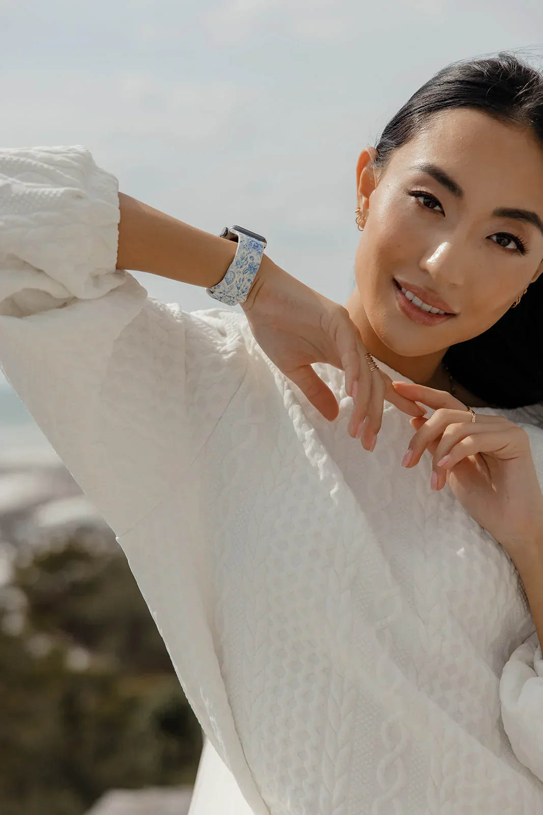 Blue Willow Apple Watch Band - Image 2