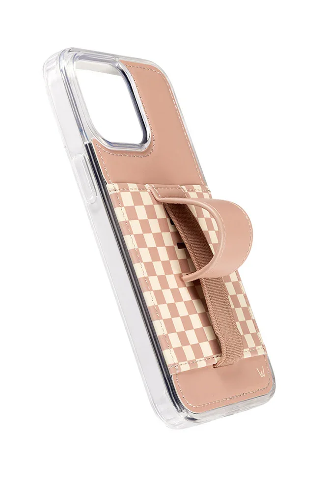 Blush Check Purse Case - Image 10