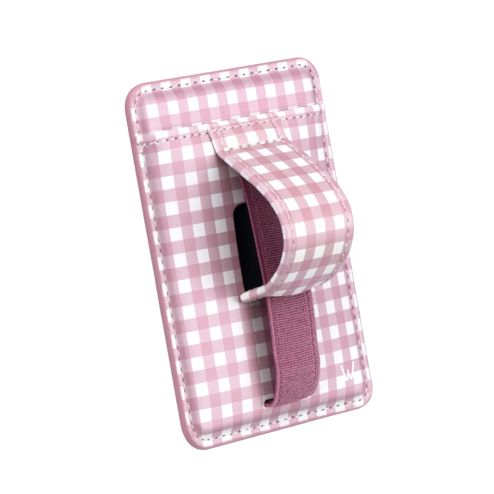 Blushing Gingham Magnetic Wallet - Image 3