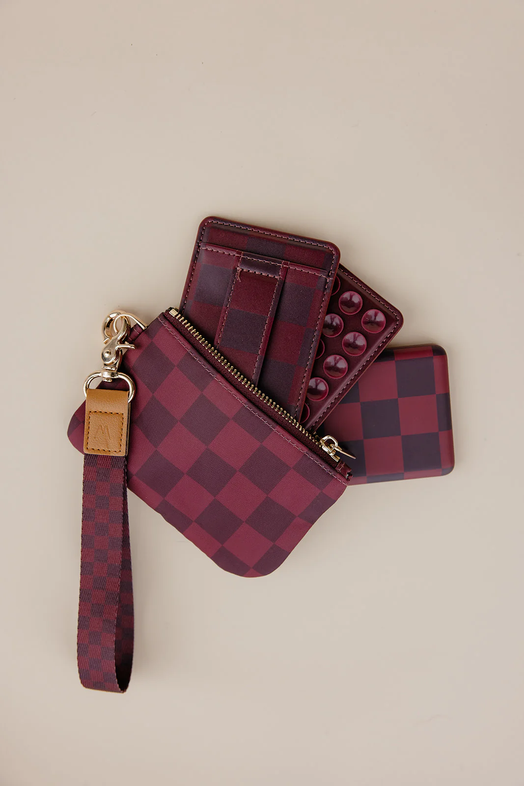Cozy Check Zipper Pouch - Image 3