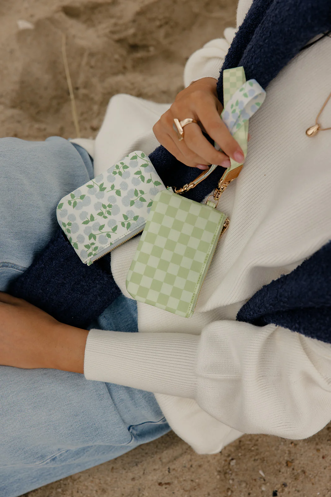 Harbor Check Zipper Pouch - Image 5